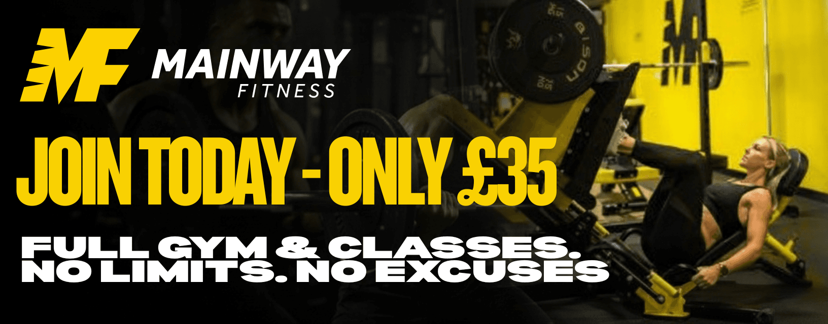 Join Today - Only £35/Month - Full Gym & Classes. No Limits. No Excuses.